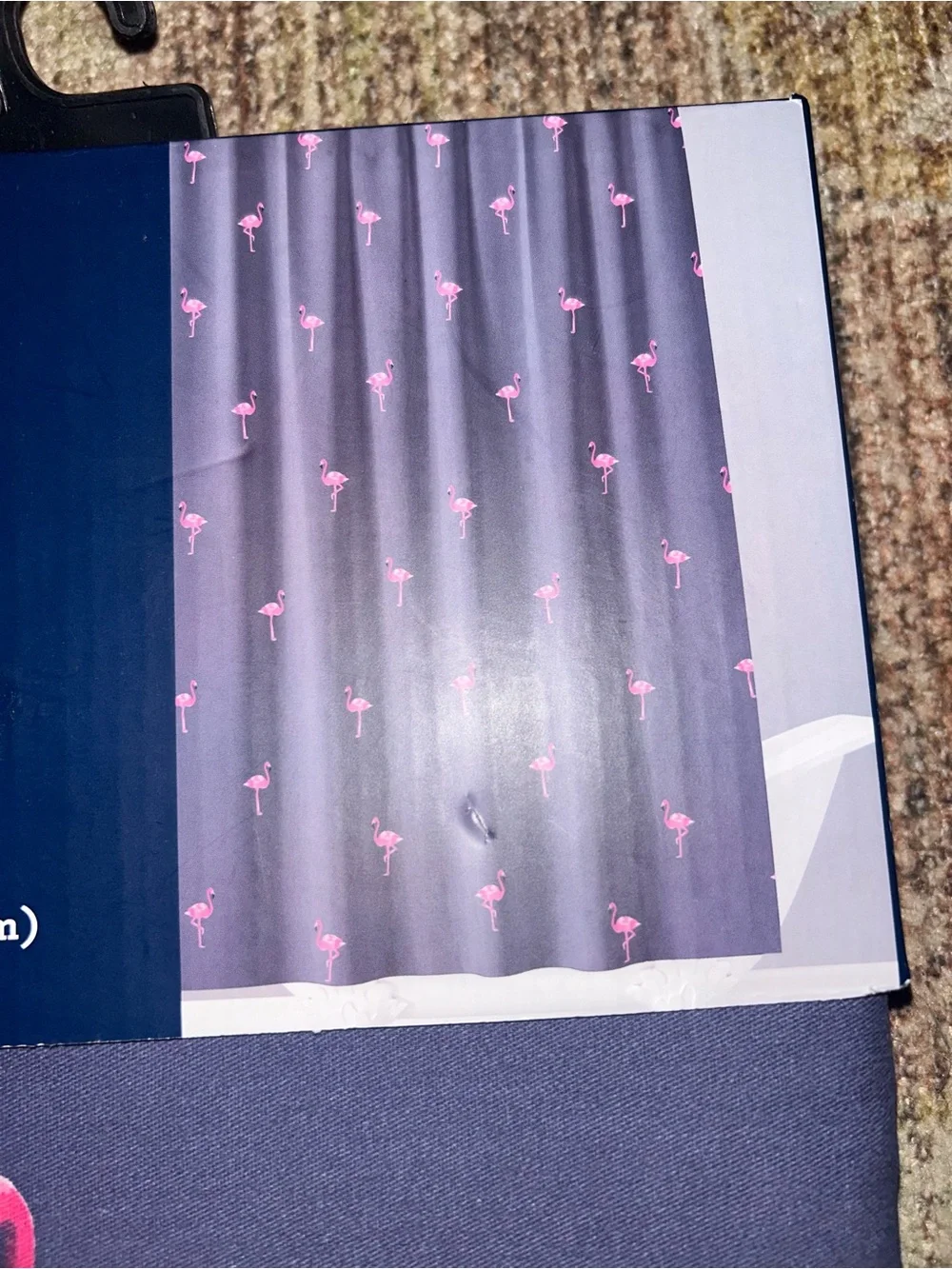 Izod Flamingo Shower Curtain